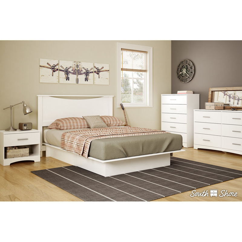 South Shore Gramercy Queen Storage Platform Bed & Reviews Wayfair